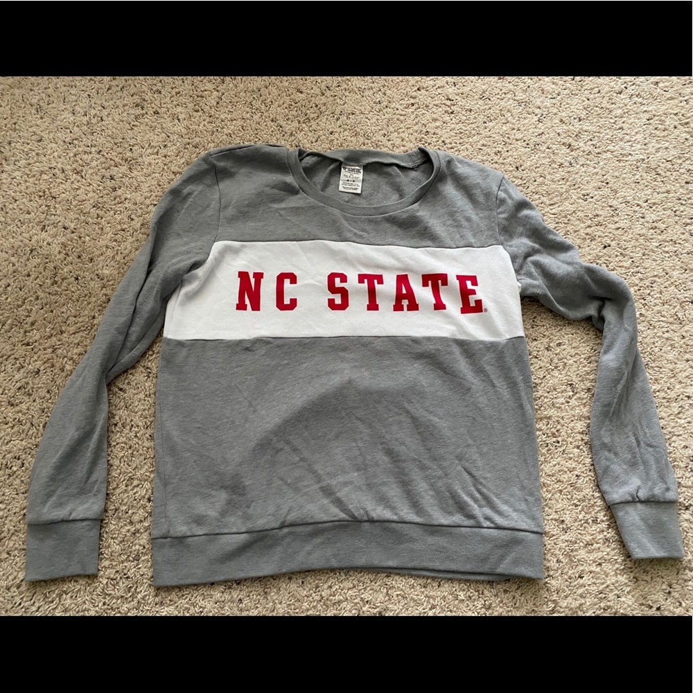 Pink Victoria’s Secret NC state light sweatshirt